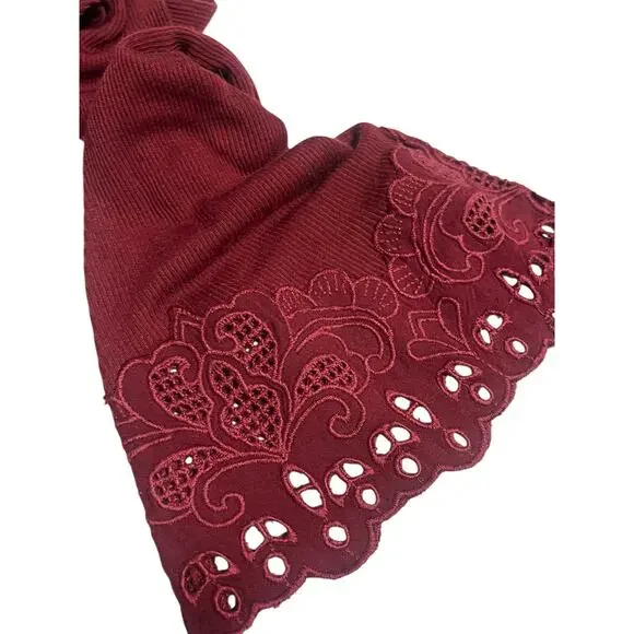 Free People Magdalena Burgundy Bodysuit, Sz XS, NEW! - Picture 5 of 8